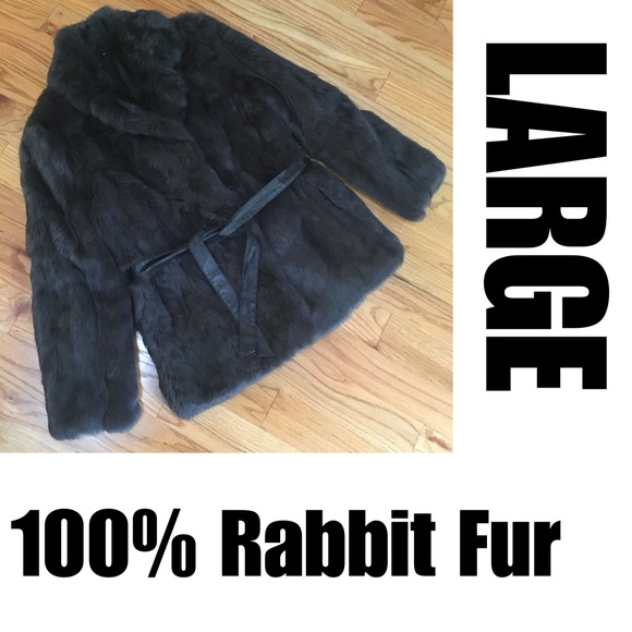 Jackets & Blazers - ‼️REDUCED‼️ Sz M Dyed Rabbit Fur Coat